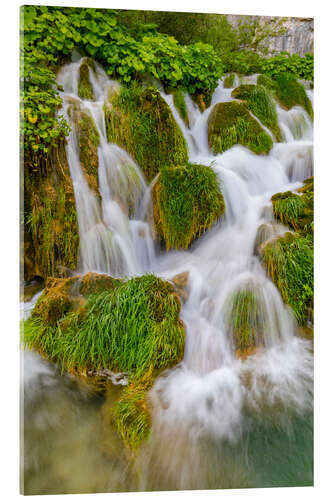 Acrylic print Waterfalls in the Plitvice National Park