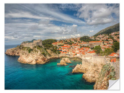 Naklejka na ścianę Dubrovnik with the edge of the ocean