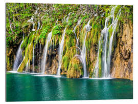 Aluminium print Waterfalls at the Plitvice Lakes