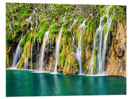 Foam board print Waterfalls at the Plitvice Lakes