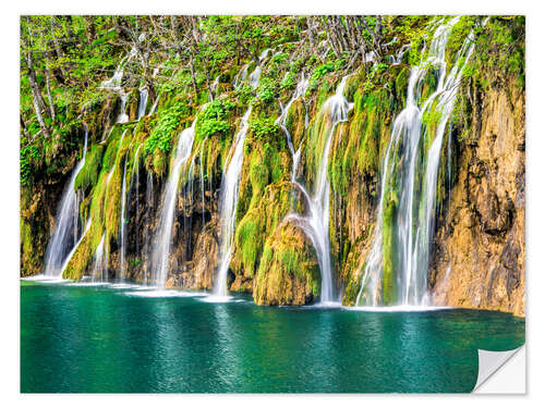 Adesivo murale Cascate ai Laghi di Plitvice