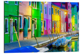 Magnettafel Blaue Stunde bei Sonnenuntergang