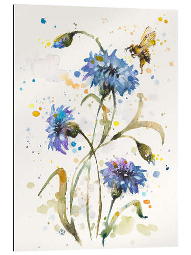 Gallery print Cornflower & Bumblebee