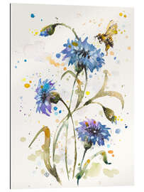 Gallery print Cornflower &amp; Bumblebee