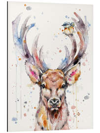 Magnettafel Hirsch und Spatz