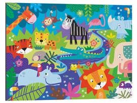 Magnettafel Tief im Dschungel