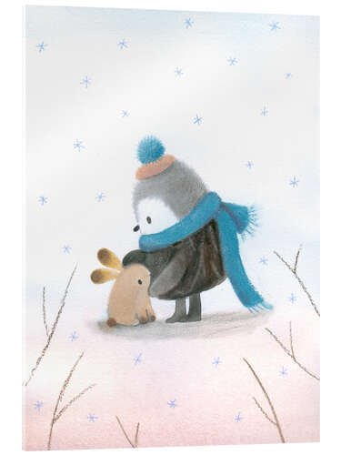 Cuadro de metacrilato Amigo pingüino