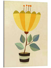 Magnettafel Retro gelb