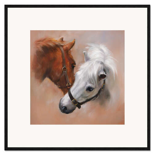 Framed art print Horses welcome