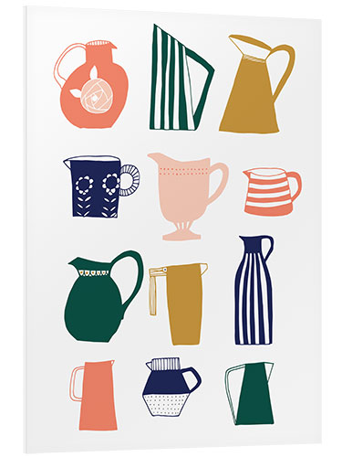 PVC print Scandinavian Jugs