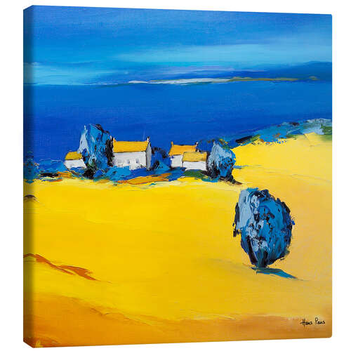 Canvas print Coastal village
