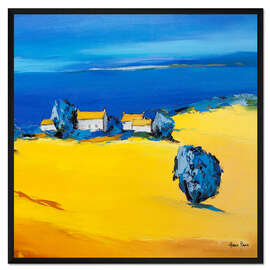 Gerahmter Kunstdruck Küstendorf