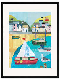 Gerahmter Kunstdruck Bunte Küste