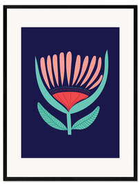 Ingelijste kunstdruk Tropical flower I