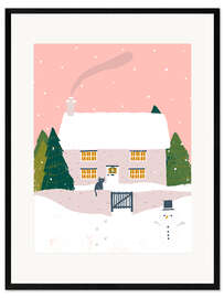 Plakat artystyczny premium w ramie Winter morning