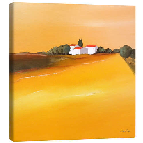 Quadro em tela Toscana dourada