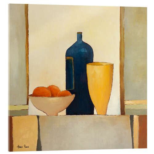 Acrylic print Still life with oranges