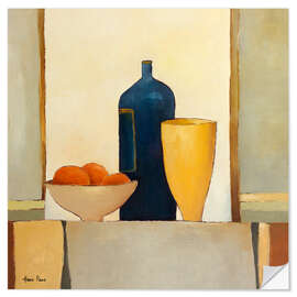 Selvklebende plakat Still life with oranges