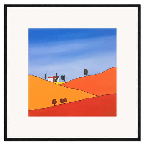 Framed art print Autumn fields IV