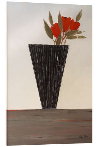 Acrylic print Still life with tulips