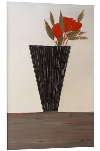 PVC-tavla Still life with tulips