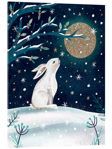 Acrylic print Greetings from the hare