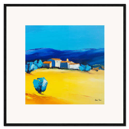Stampa artistica con cornice Villaggio in Toscana