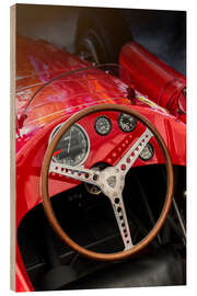 Holzbild Oldtimer Cockpit