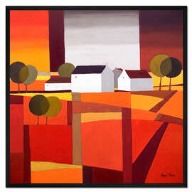 Gerahmter Kunstdruck Kubistische Toskana