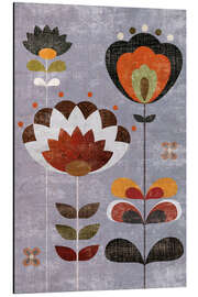 Magnettafel Retroblumen II