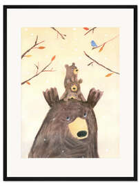 Gerahmter Kunstdruck Erster Schnee