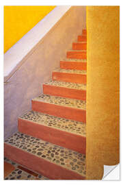 Wandsticker Gelbe Steintreppe