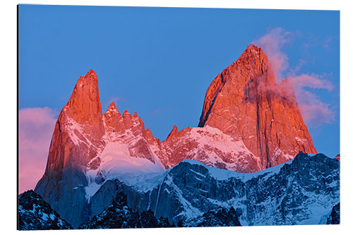 Aluminiumsbilde Sunrise on Mount Fitz Roy