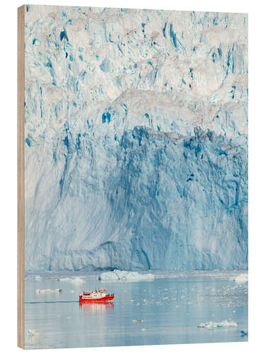 Holzbild Gletscher-Equip in Westgrönland