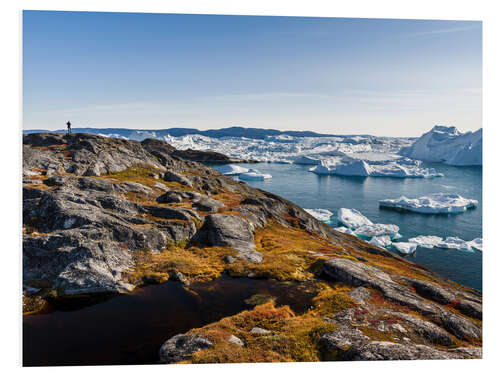 Tableau en PVC Fjord glacé d'Ilulissat