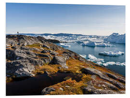 Tableau en PVC Fjord glacé d'Ilulissat