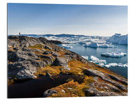 Tableau en plexi-alu Fjord glacé d&#039;Ilulissat