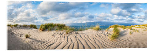 Acrylic print Hiking dune on Sylt