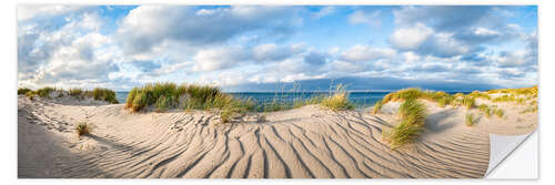 Muursticker Hiking dune on Sylt