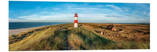 Foam board print Lighthouse on the elbow on Sylt