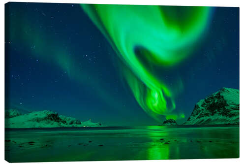 Canvas print Northern lights