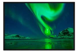 Gerahmter Kunstdruck Nordlichter