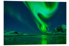 Foam board print Northern lights