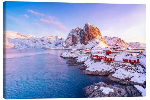 Stampa su tela Alba di Hamnoy Lofoten