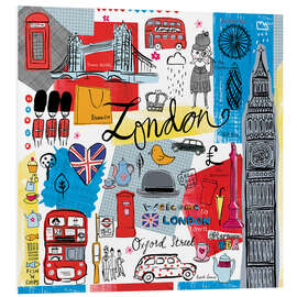 Foam board print Global Travel - London