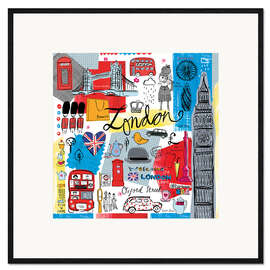 Framed art print Global Travel - London