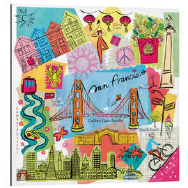 Magnettafel Global Travel – San Francisco