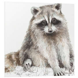 Foam board print Forest Friends - Raccoon