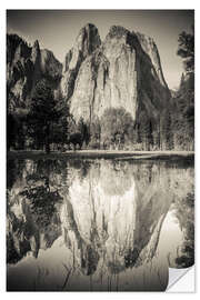 Selvklebende plakat Yosemite National Park, California