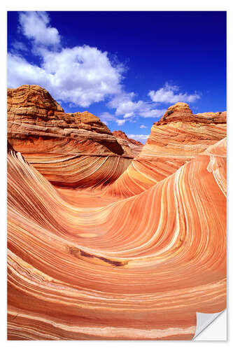 Sticker mural La vague de Coyote Buttes